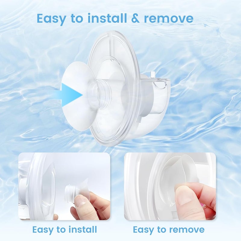 Hranio Breast Pump Flange Insert Compatible with Momcozy m5 Replacement Parts Momcozy s12 Pro Replacement Parts Spectra/Medela/Elvie/Tsrete/Eufy/Lansinoh Breast Pump 17mm Flange Inserts for Spectra 8PCS - Image 5